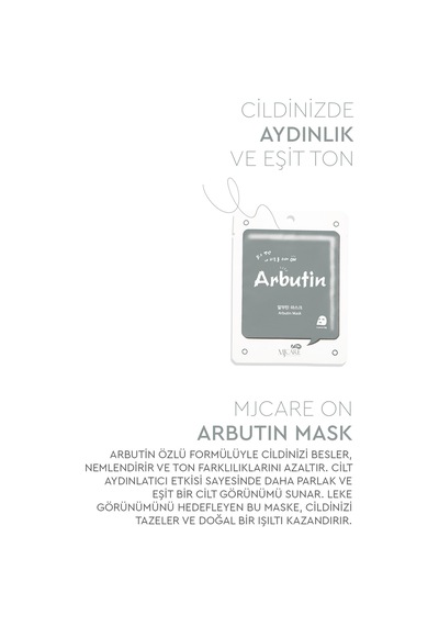 Mjcare On Arbutin Mask - Arbutin Özlü Yüz Maskesi 20'li