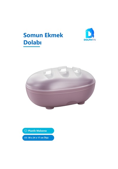 Somun Ekmek Dolabı Plastik Çok Renkli 38 X 24 X 17 Cm