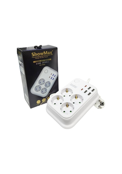 Showmax Sh-4629 Termal Akım Korumalı 2 Metre Priz