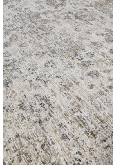 Vivanni Home Everlynn Polyester Vintage Halı Pamuk Atkı Tabanlı Modern Dokuma Ev Halısı Antik Beyaz