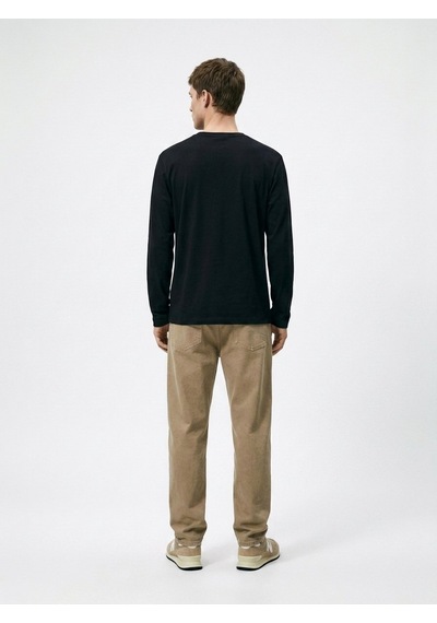 LTB Regular Fit Likralı Basic Lacivert Sweatshırt