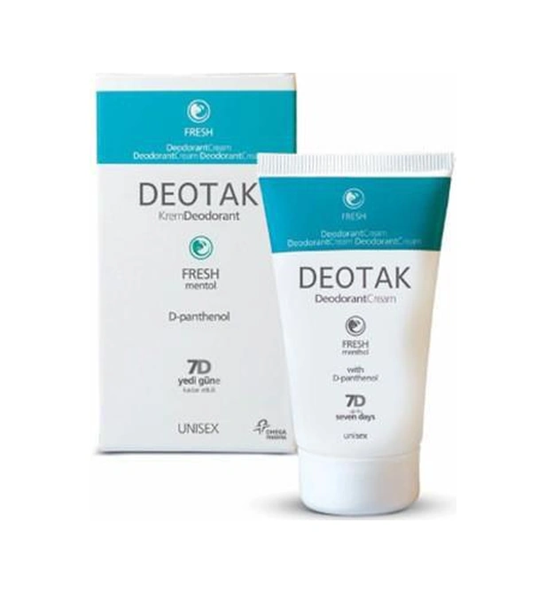 Deotak Mentol Ferahlığı 7 Güne Kadar Etkili Krem Deodorant 2 x 35 ML