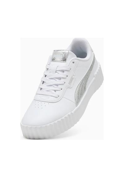 Puma Carina 3.0 Metallic Whisper Kadın Sneakers Spor Aayakkabı 40451101 Beyaz