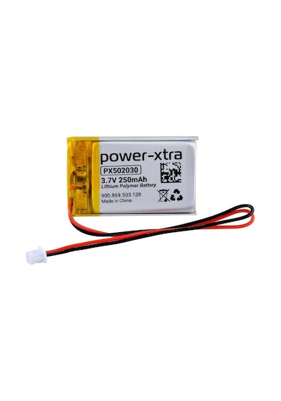 Power-xtra Px502030 - 3.7v 250 Mah Li-polymer Pil - Devreli-soketli-10cm