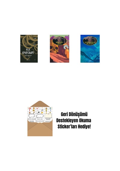 H.p. Lovecraft - Bütün Romanları Ciltli + Herbert West: Diriltici + Bilinmeyen Kadath'a Düş Yolculuğu + Okuma Sticker'ları