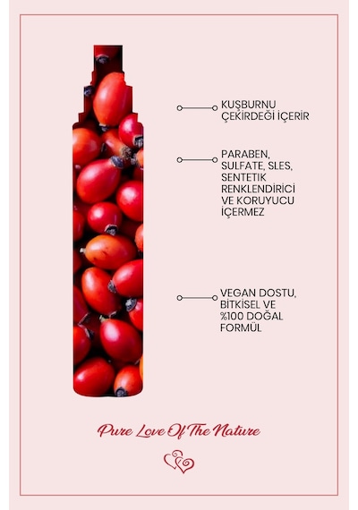 Bade Natural Kuşburnu Meyvesi Özlü Leke Karşıtı Doğal Sprey Tonik 100 ML