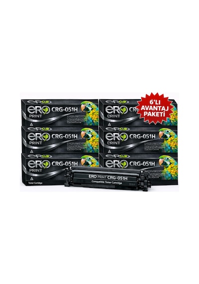 Crg-051h / Canon İ-sensys Mf-264dw Uyumlu Toner - 6'lı  Paket