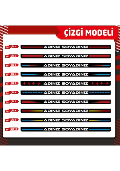 Plakalıkhane Premium Uv Baskılı Kişiye Özel Plakalık 2 Adet