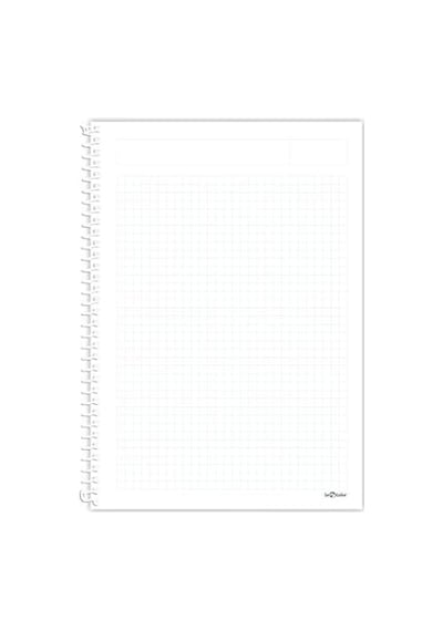 2012095/2 Tranz Pp Kapak, 1.hamur Kağıt Spiralli Defter, Mavi 103 Ivory