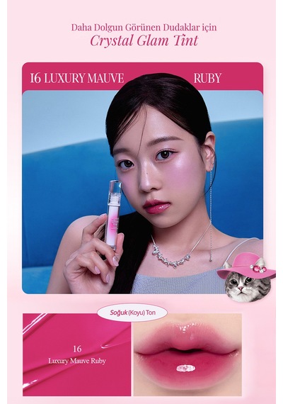 Clio Crystal Glam Tint 16 Luxury Mauve Ruby