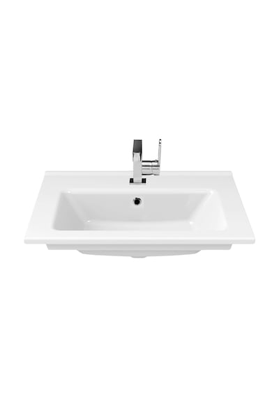 Turkuaz Seramik Cerastyle (Arte) Mobilya Uyumlu Etajerli Lavabo 55 x 36.5