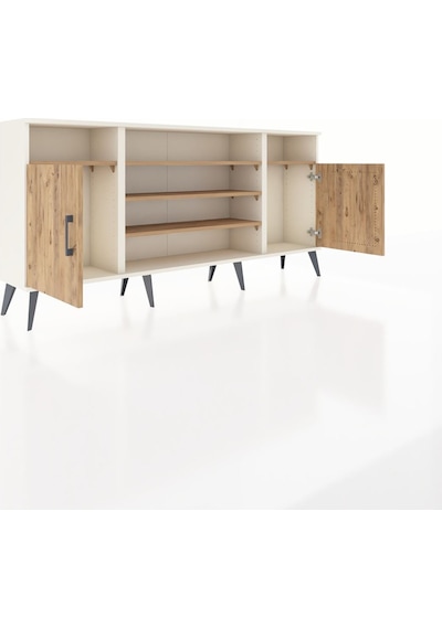 Arges Konsol 5 Raflı 2 Kapaklı 176x30x83 Aytaşı-çam/çam Çam/çam Arges Konsol 5 Raflı 2 Kapaklı 176x30x83 Aytaşı-çam/çam Çam/çam