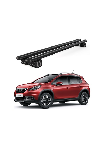 Pençe Peugeot 2008 2013-2020 Uyumlu Siyah Ara Atkı Port Bagaj Tavan Barı