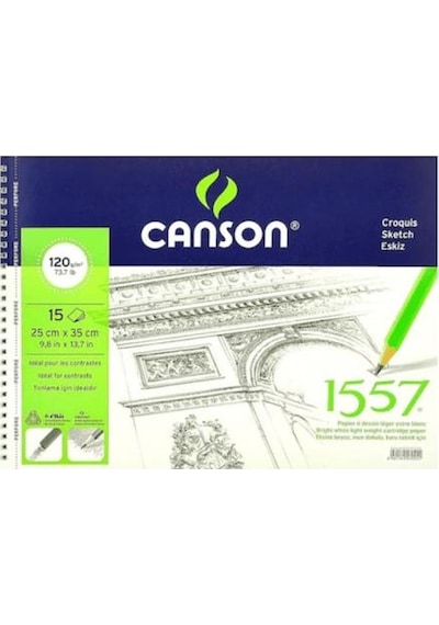 Canson 1557 25X35 15 Yp Resim Blok 120 Gr