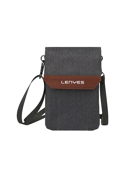 Lenyes Lb546 Rambler Serisi Polyester Kumaş Su Geçirmez Mobil Aksesuar Çantası Gri