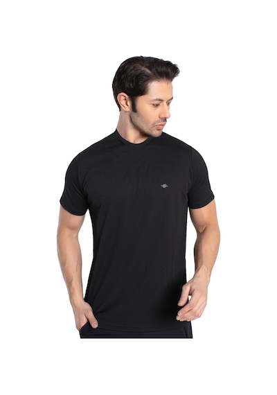 Crozwise 7134-10 Waffle Bisiklet Yaka Erkek Petek Dokuma T-Shirt