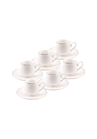 Emsan Beykoz 6 Kişilik Kahve Fincanı Takımı 90 ML Beyaz