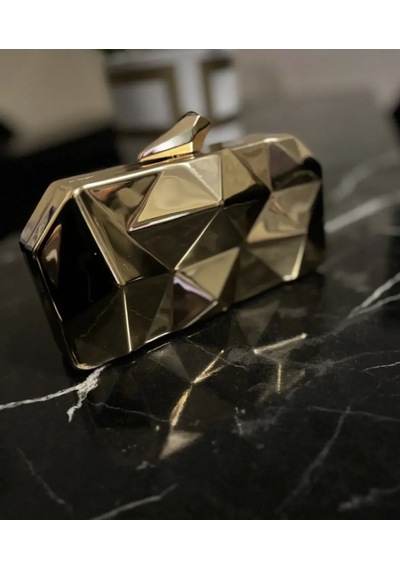 Abiye Çanta Gold Metalik