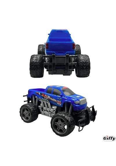 Uzaktan Kumandalı Canavar Ranger Araba Şarjlı Full Fonksiyon 4x2 Off Road Kamyon Oyuncak Arazi Aracı Mavi
