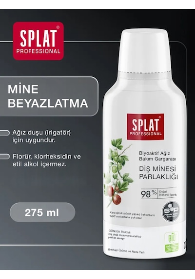 Splat Professional Enamel Shine Ağız Çalkalama Suyu Gargara 275 ML