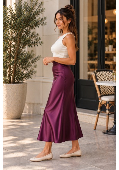 Palena Plnl9035 Saten Etek - Mor