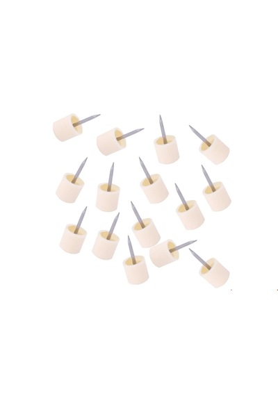 Raf Pimi Çivili Krem 100'lü 1 Paket Gönderilir Standart Boy 10x10mm