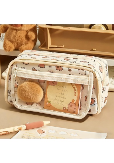 Capybara Kawaii Kalem Kutusu, Bölmeli, Büyük Kalem Kutusu, Capybara Kalem Kutusu, Capybaras Oyuncak Bebek Anahtarlıklı, Broş Çıkartmaları, Kadınlar Ve Erkekler İçin, Beyaz, Capybara Kalem Kutusu Diğer