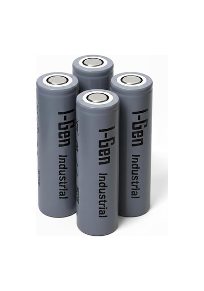 I-gen Industrial 2600mah Şarj Edilebilir Pil 4&apos Lü Paket 18x65mm - 3.7 - Düz Kafa
