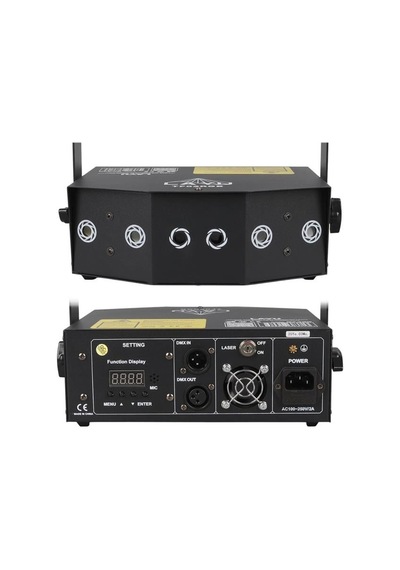 Layu Tf02rgb Rgb Beam + Rgb Twinkling Lazer Dmx-auto-sound-master/slaver