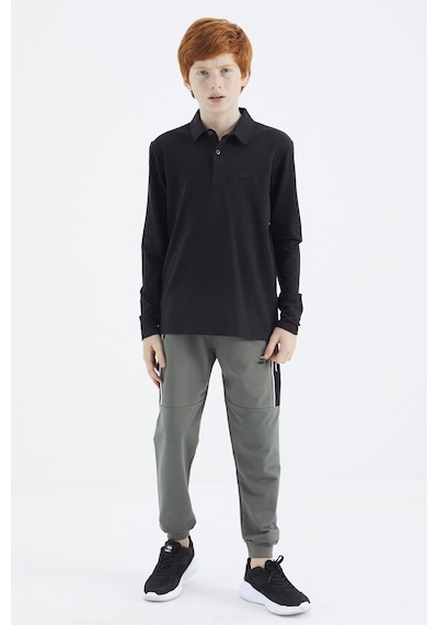 Tommylife Tommy Life Siyah Polo Yaka Basic Erkek Çocuk T-shirt - 11171 Siyah