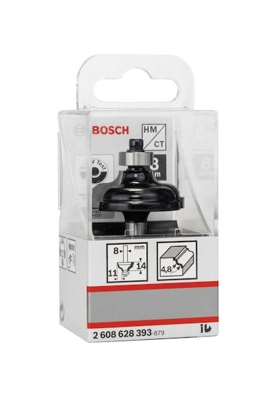 Bosch Standard Seri Ahşap İçin Çift Oluklu Sert Metal Kenar Biçimlendirme Frezesi 8*11*57 mm-2608628393