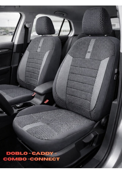 Dodge Se Nitro Jeep 2008 2+1 Ticari Aracınıza Uyum Sağlayan Oto Koltuk Kılıfı -gri Ticari
