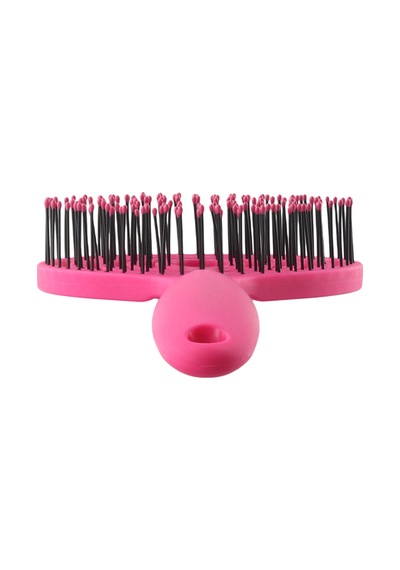 Beauty Lolipop Saç Fırçası - Yuvarlak, 3d Esnek, Saç Açma Ve Tarama Fuşya