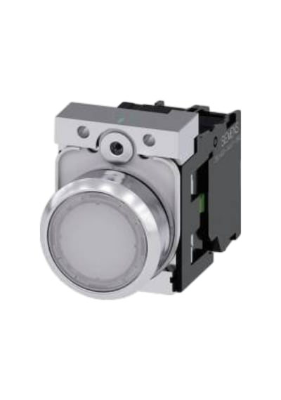 Siemens 3sb6163-0db60-1ba0 - 22mm Led'li Buton Metal Beyaz 24v Ac/dc