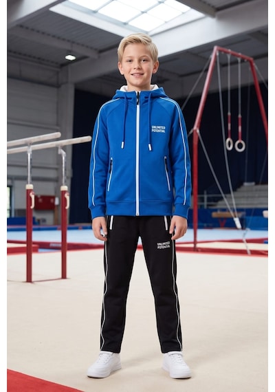 Pina Kids Erkek Çocuk Unlimited Şeritli Kapüşonlu Düz Paça Reglan Kol Dalgıç Kumaş Eşofman Takımı Esf7014 Mavi Pina Kids Erkek Çocuk Unlimited Şeritli Kapüşonlu Düz Paça Reglan Kol Dalgıç Kumaş Eşofman Takımı Esf7014 Mavi