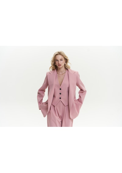 Mai Studios Co. Kaylee Pembe Blazer Pembe