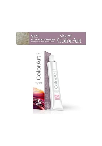 Profesyonel Tüp Saç Boyası 60 Ml 912.1 Ultra Açıcı Küllü Sarı