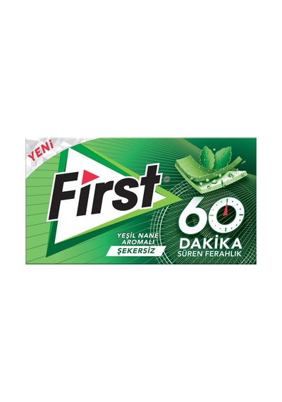 Infinity 60 Dakika Yeşil Nane Aromalı Şekersiz Sakız 27g - 12 Adet Diğer