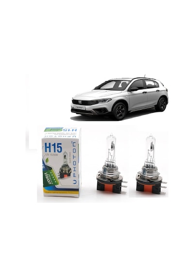 Fıat Egea Uzun H15 Uzun Ve Gündüz Far Ampulü 15/55w Halojen 2 Ad.