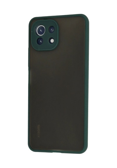 Xiaomi Mi 11 Lite Kılıf Montreal Silikon Kapak - Yeşil 0.2M-Çok Renkli