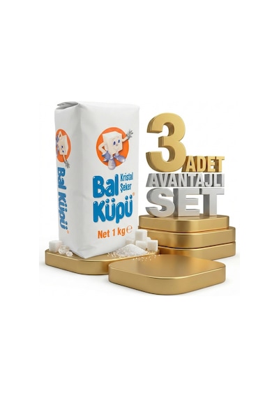 Balküpü Toz Şeker 3x1 Kg Diğer