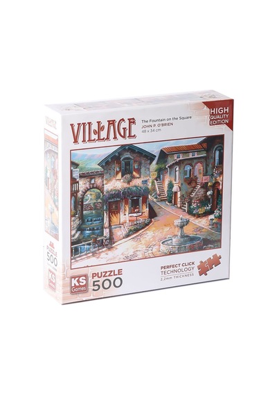 20068 The Fountain On The Square 500 Parça Puzzle