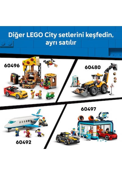 LEGO® City Damperli Kamyon ve Ön Yükleyici 60494 - 8 Yaş ve Üzeri Çocuklar için 3 Minifigür İçeren Oyuncak Yapım Seti (1132 Parça)