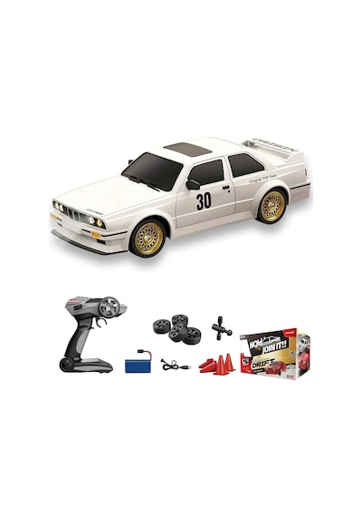 Uzaktan Kumandalı 1:16 Bmw E30 Araba Full Fonksiyon Işıklı Drift Bmw E30 40 Km Hız Yapan E30 Beyaz