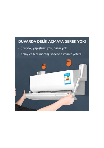 Ayarlanabilir Metal Tokalı Klima Aparatı Hava Yönlendirici Aparat Delikli Split Tipi Sperlik - 885809620