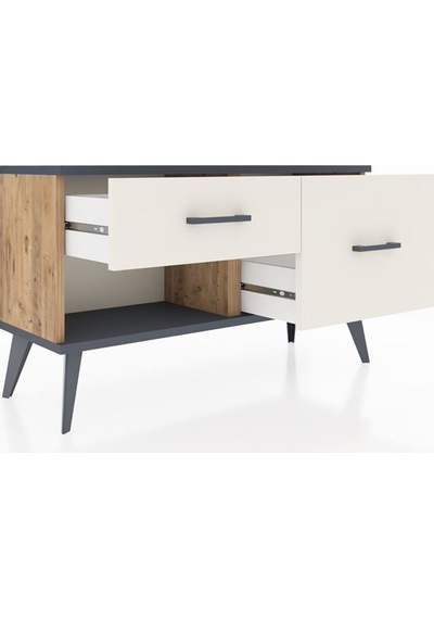 Arges Şifonyer 2 Çekmeceli 88x30x48 Çam-antrasit/aytaşı Antrasit/aytaşı Arges Şifonyer 2 Çekmeceli 88x30x48 Çam-antrasit/aytaşı Antrasit/aytaşı