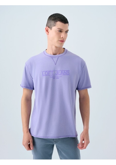 LOFT Loose Fit Erkek Tshirt K.kol Lf2038697 Q1.v1 Lila