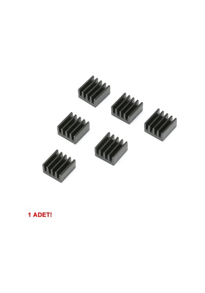 8.8mm X 8.8mm X 5mm Alüminyum Metal Soğutucu Blok Radyatör Amfi Led Entegre Transistor Vga Ram