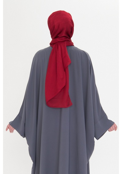 Hürrem Bone Bordo Düz Klasik Şal Turlu Polyester Lüx Janjan 202126 16 Bordo