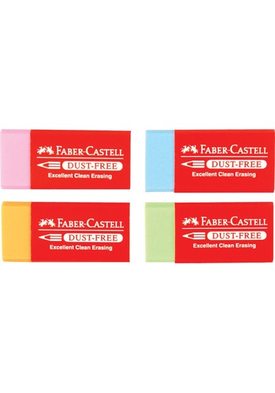 Faber Dust-Free Renkli Silgi 5130187125 24 Lü Kutu